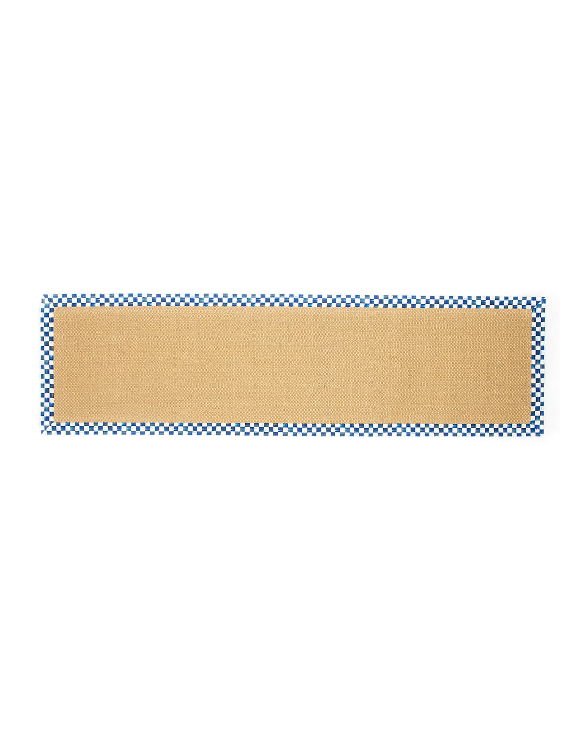 Image MacKenzie-Childs Royal Check Sisal Rug, 3' x 9' Runner