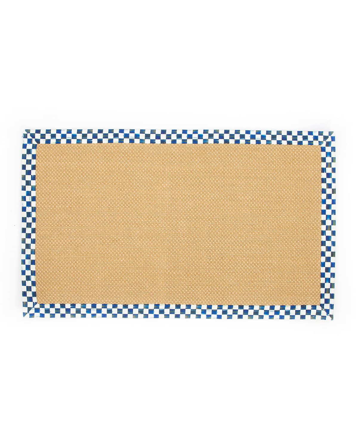 Image MacKenzie-Childs Royal Check Sisal Rug, 3' x 5'