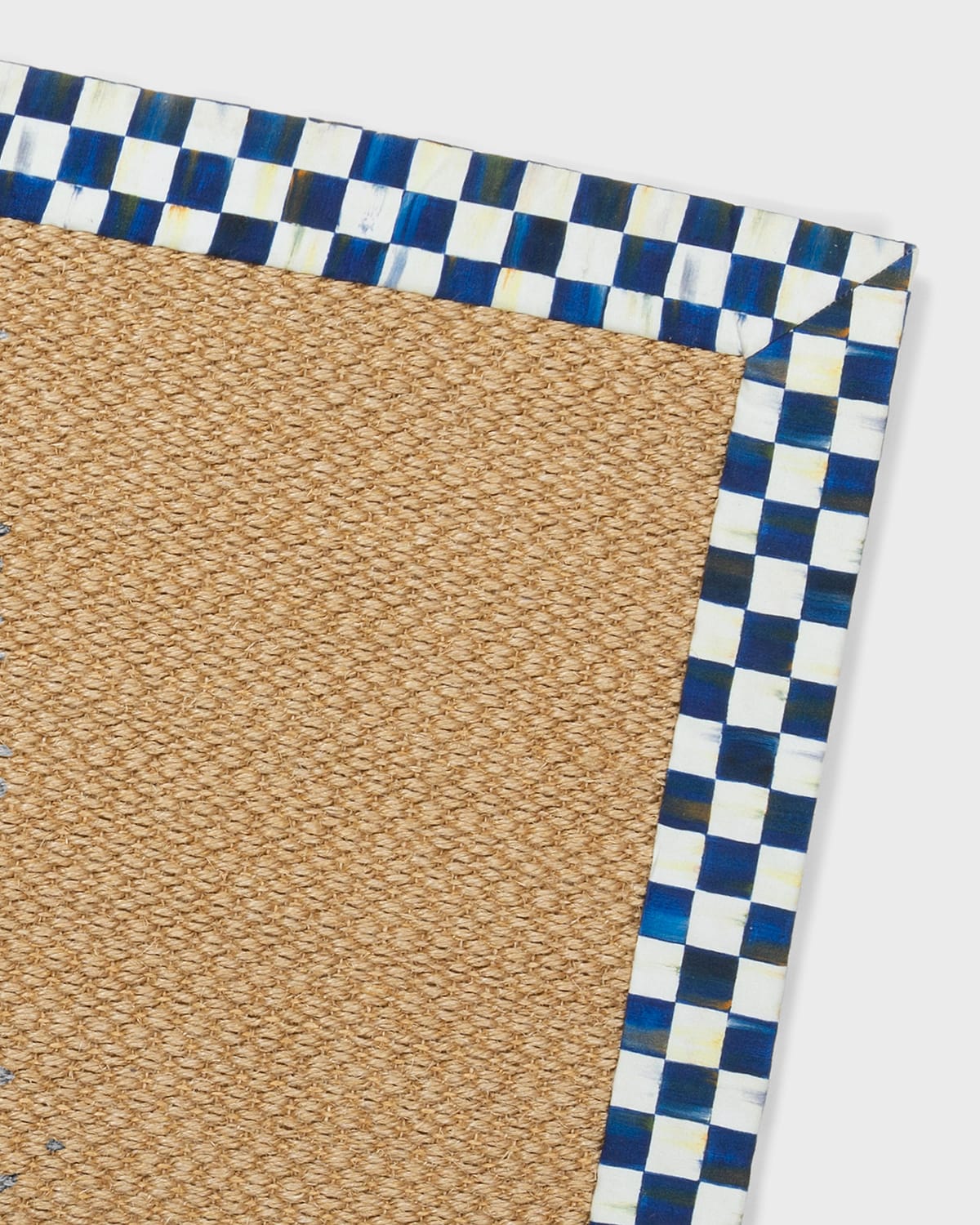 Image MacKenzie-Childs Royal Check Sisal Rug, 6' Round