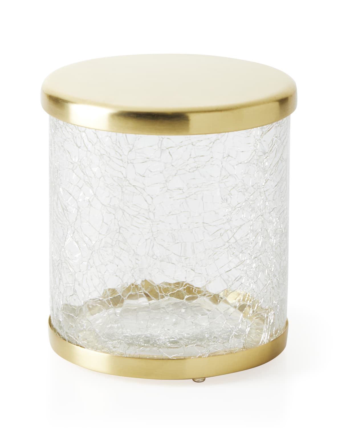 Image Pigeon and Poodle Pomaria Brushed Gold Large Canister