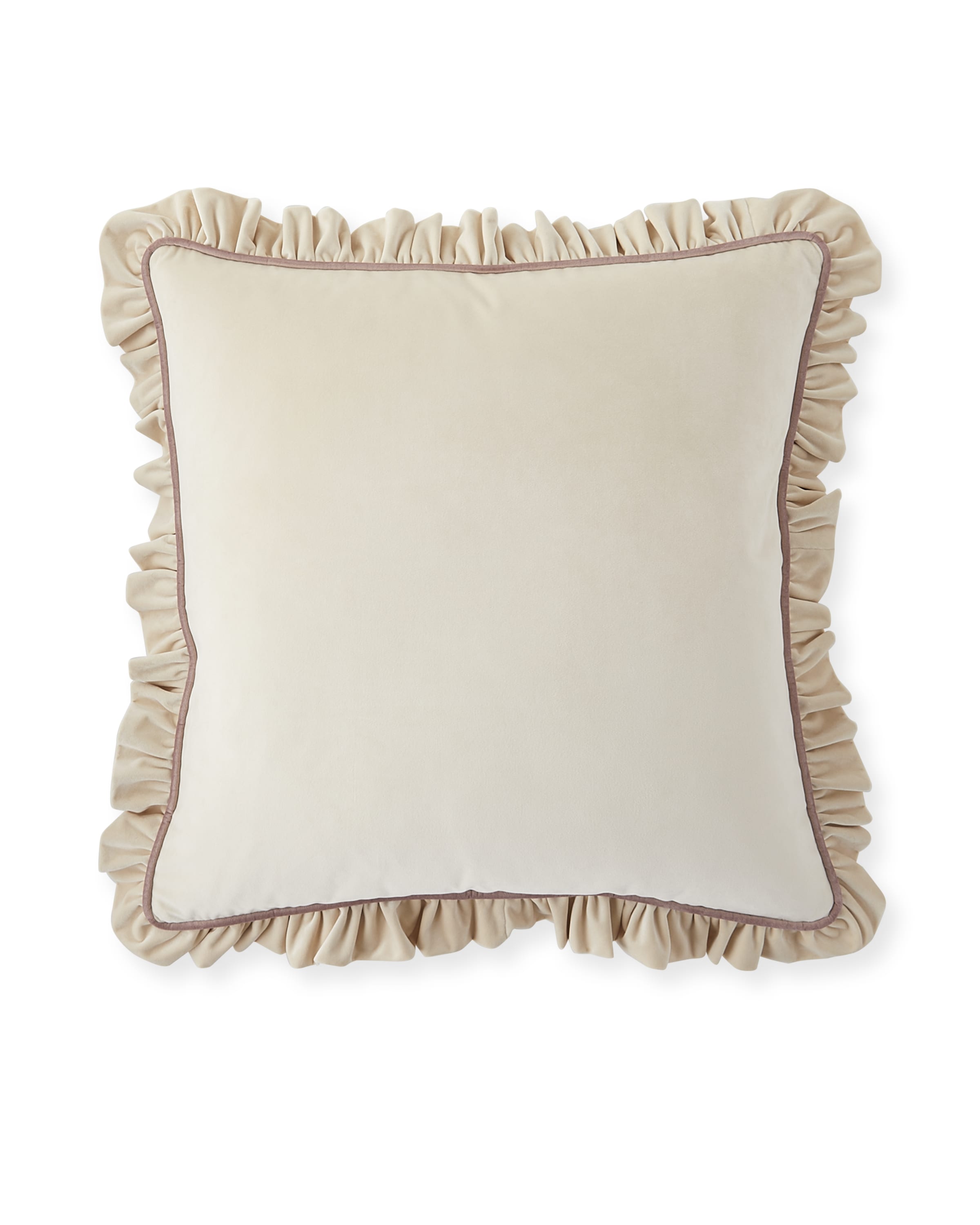 Image Austin Horn Collection Thalia Velvet Euro Sham, Ivory