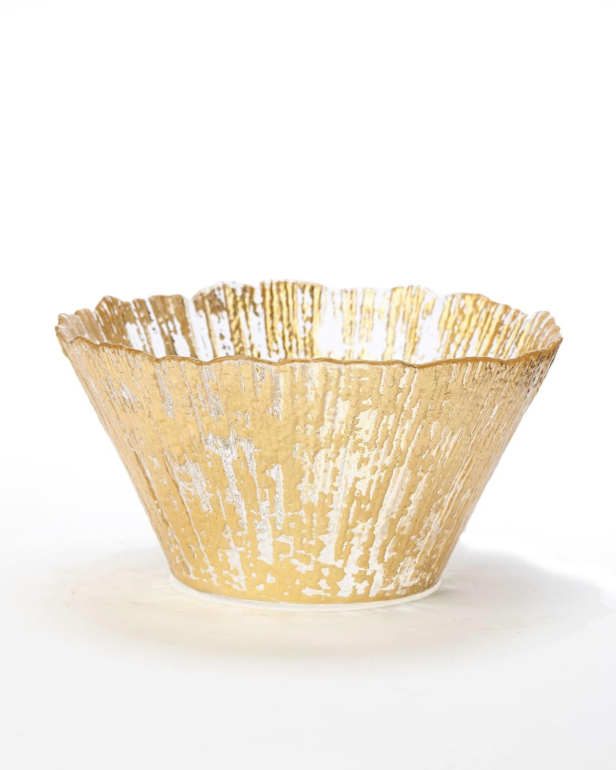 Image Vietri Rufolo Glass Small Deep Bowl, Gold