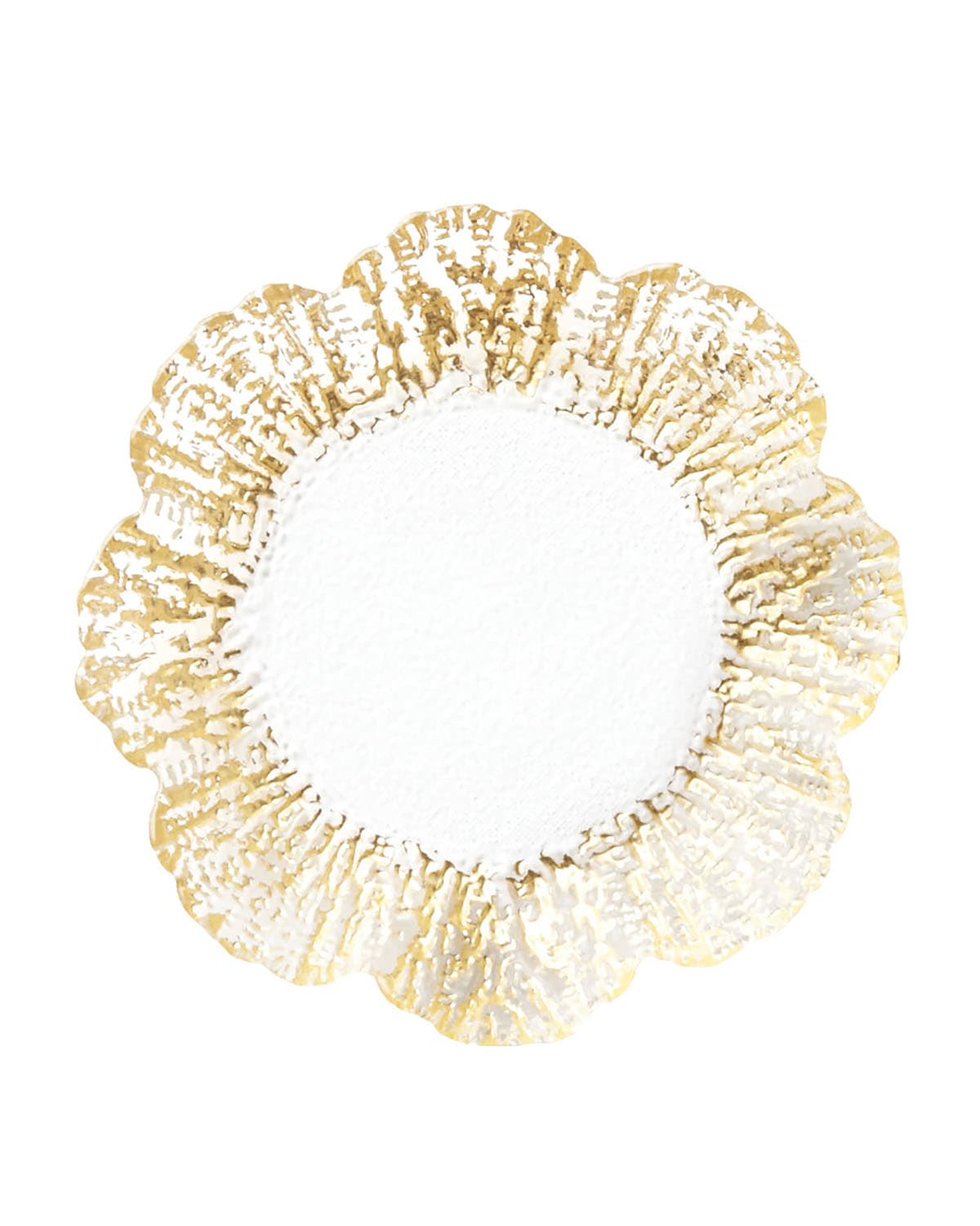 Image Vietri Rufolo Glass Gold Canape Plate