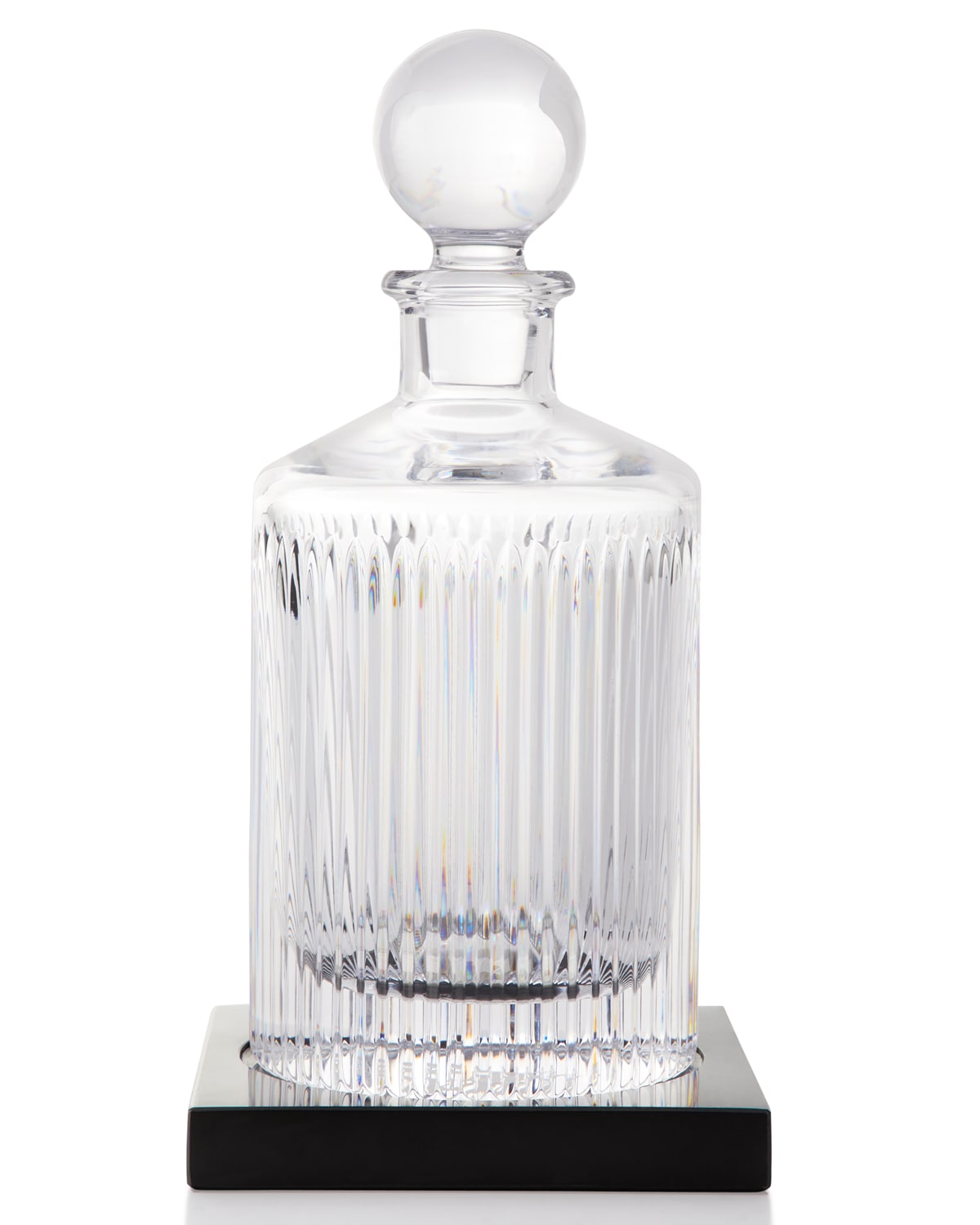 Image Waterford Crystal Aras Round Decanter with Marble Coaster