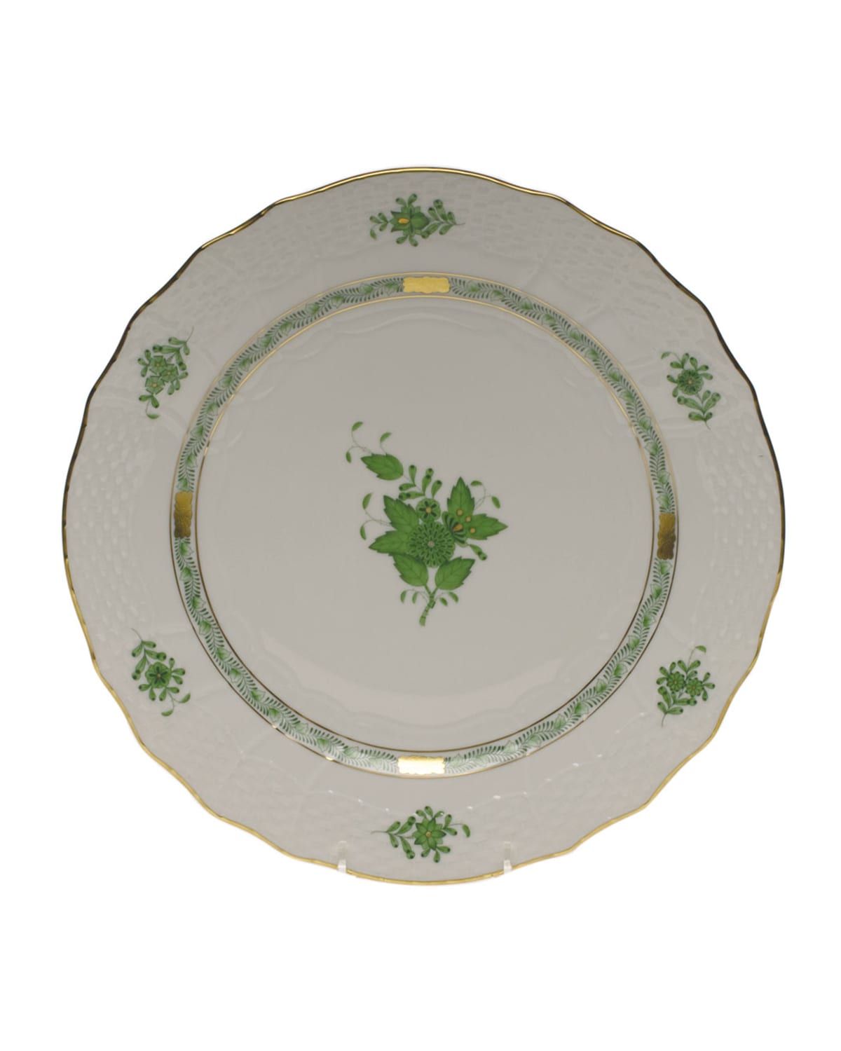 Image Herend Chinese Bouquet Green Service Plate