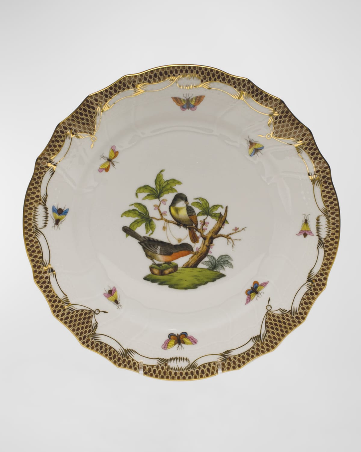 Image Herend Rothschild Bird Dinner Plate #2