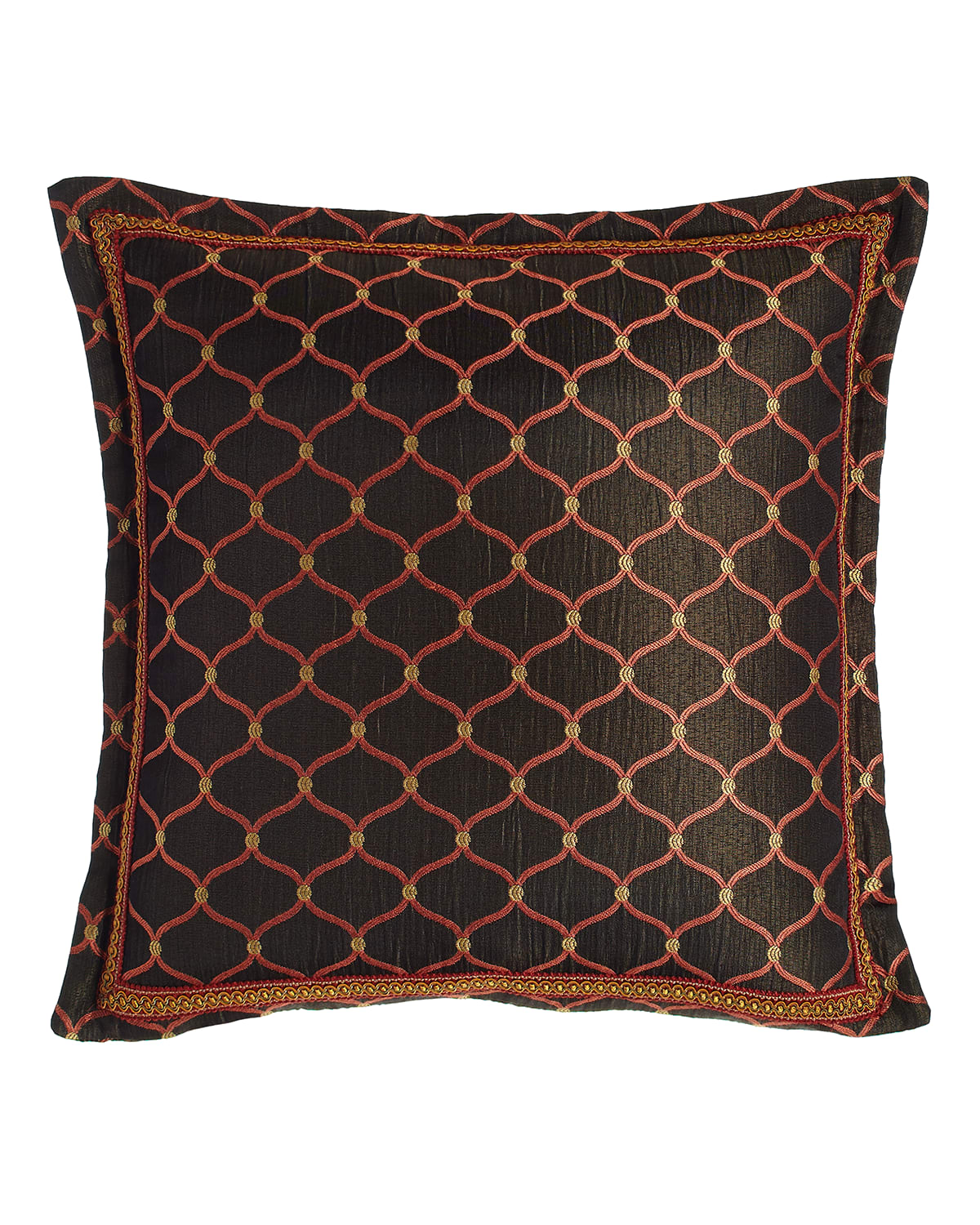 Image Austin Horn Collection Royale Flanged Ogee Pillow, 18"Sq.