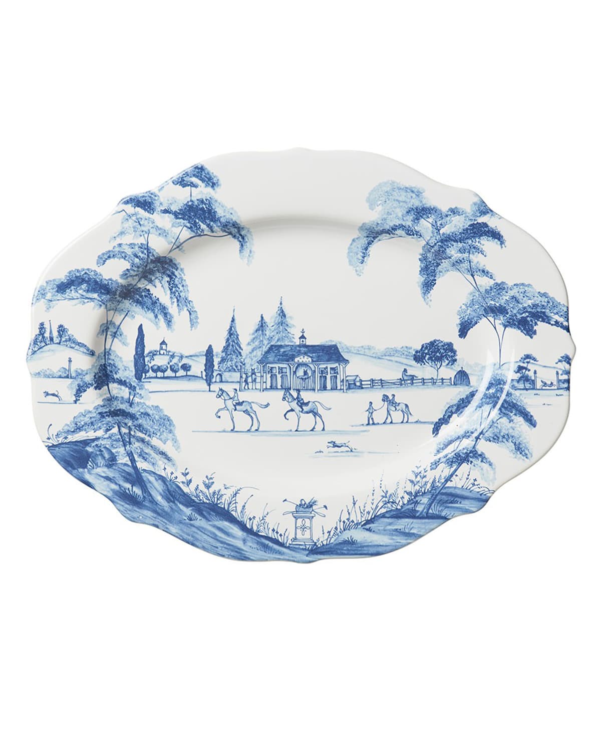 Image Juliska Country Estate Delft Blue Oval Platter