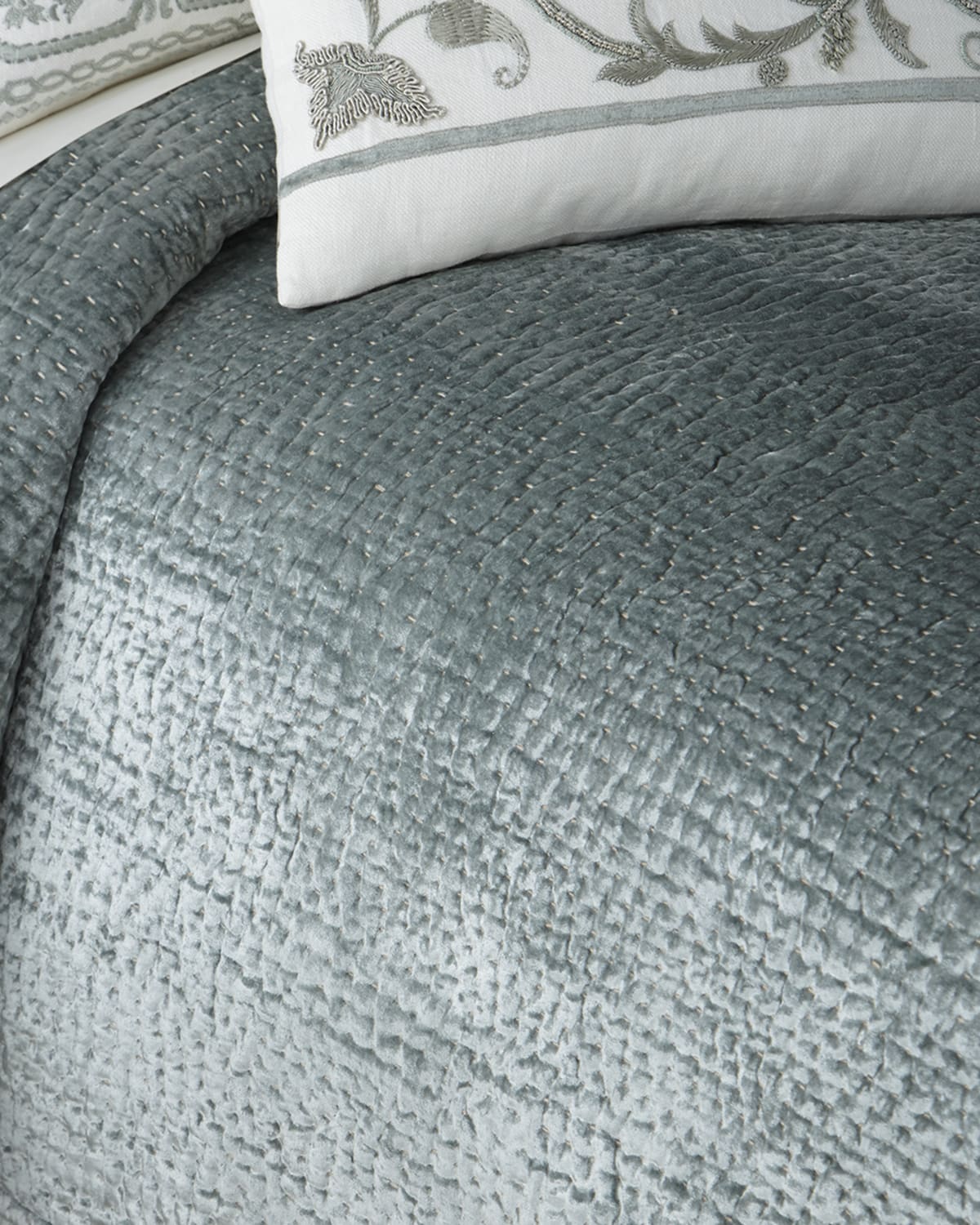 Image Callisto Home Aleksi Pick-Stitch Coverlet, Queen