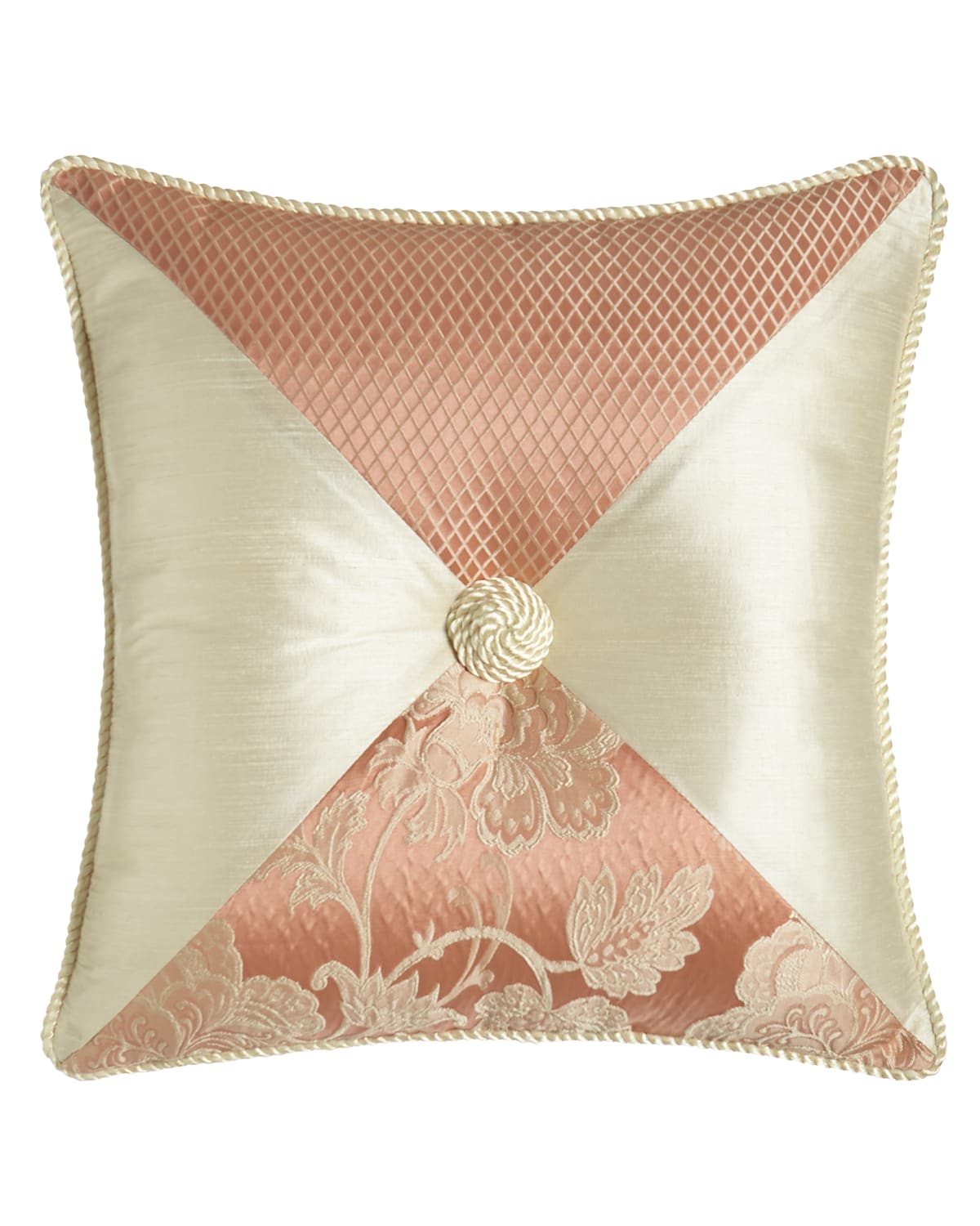 Image Austin Horn Collection Primrose Pieced Pillow, 18"Sq.