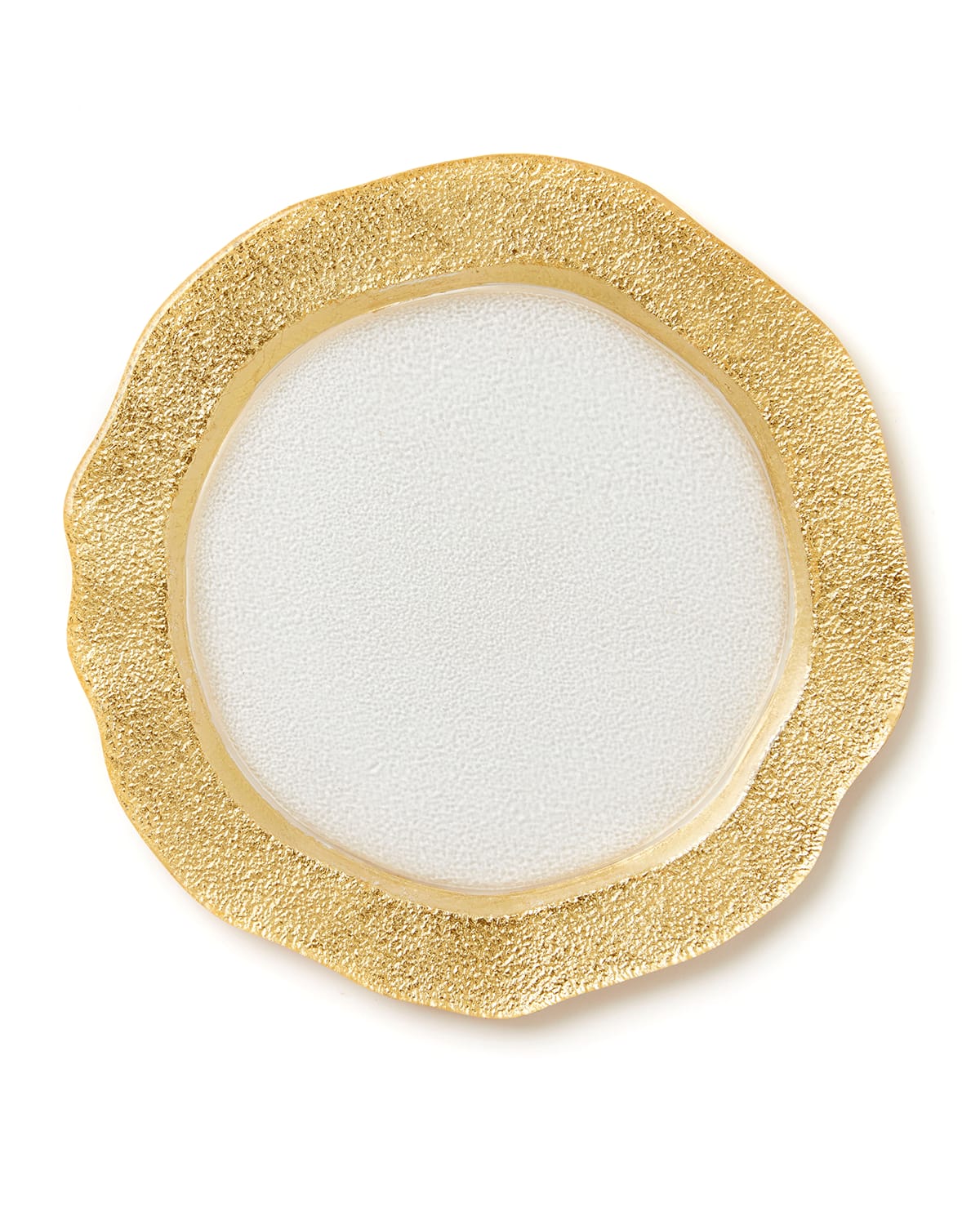 Image Vietri Rufolo Glass Organic Salad Plate, Gold