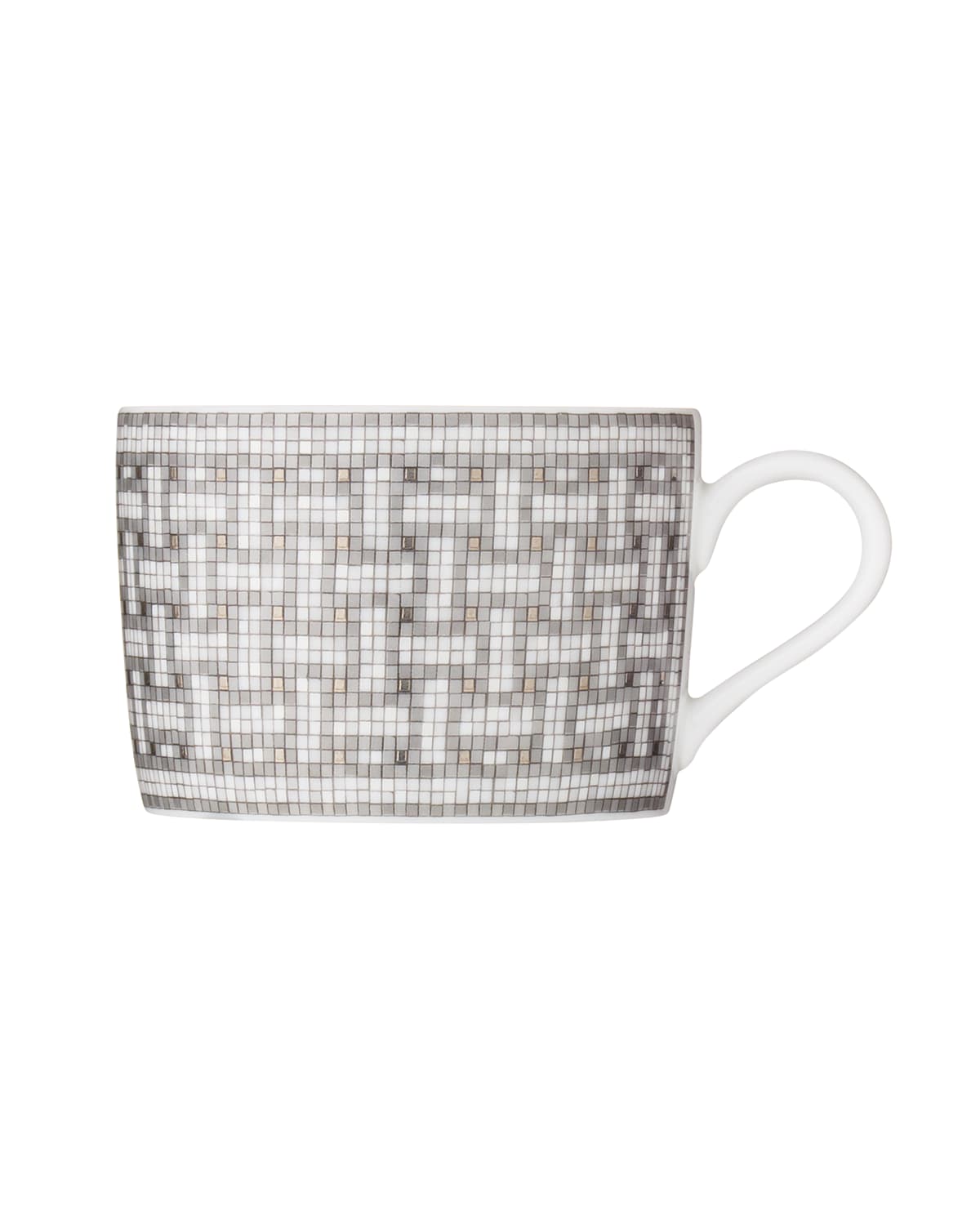 Image Hermes Mosaique au 24 Platinum Tea Cup & Saucer