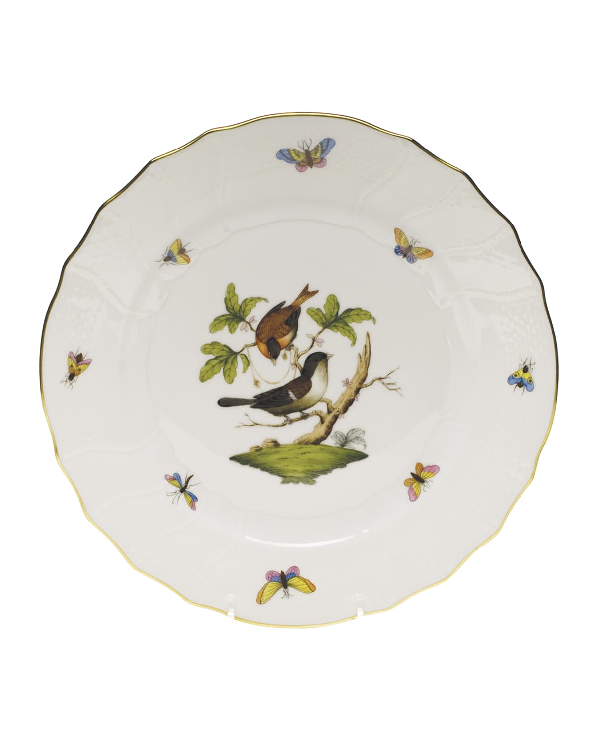 Image Herend Rothschild Bird Dinner Plate #4