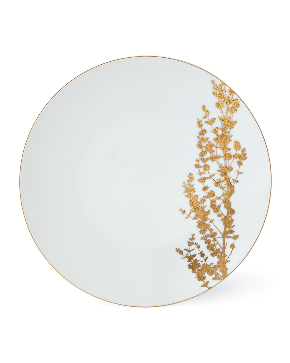 Image Bernardaud Vegetal Gold Dinner Plate