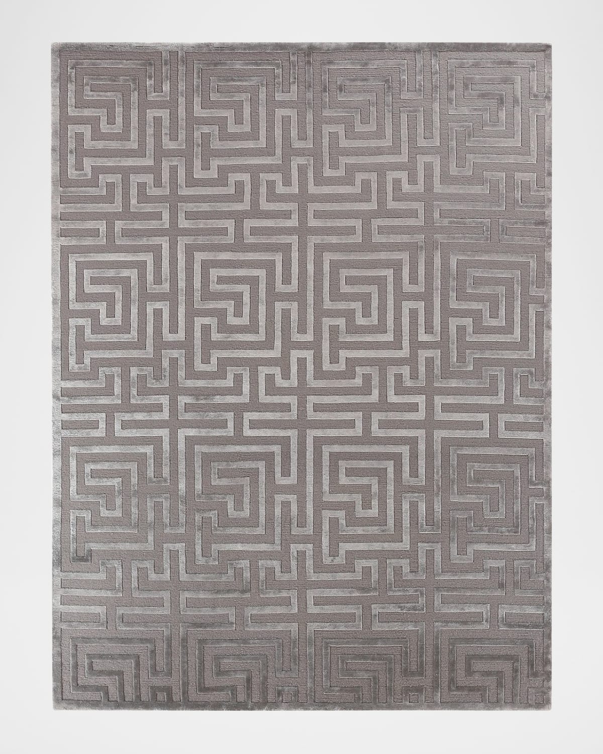 Image Exquisite Rugs Trellis Hand-Knotted Rug, 9' x 12'
