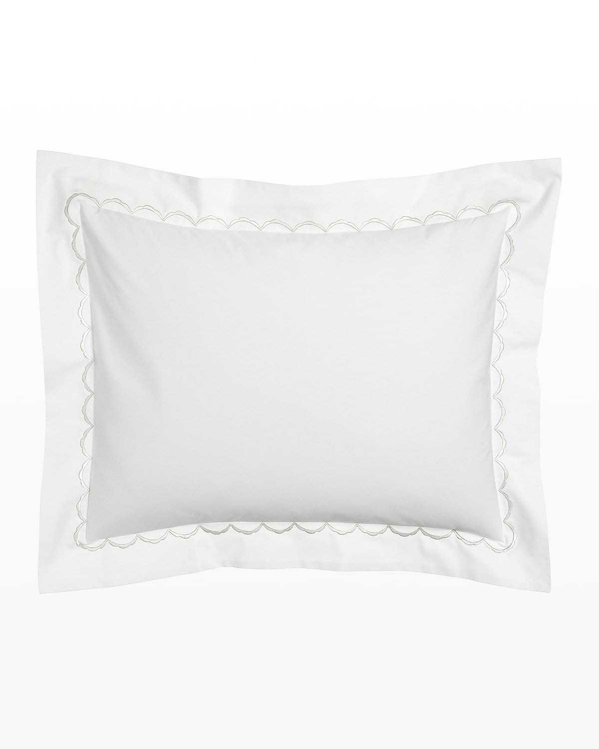 Image Matouk King Scallops Embroidered Sham