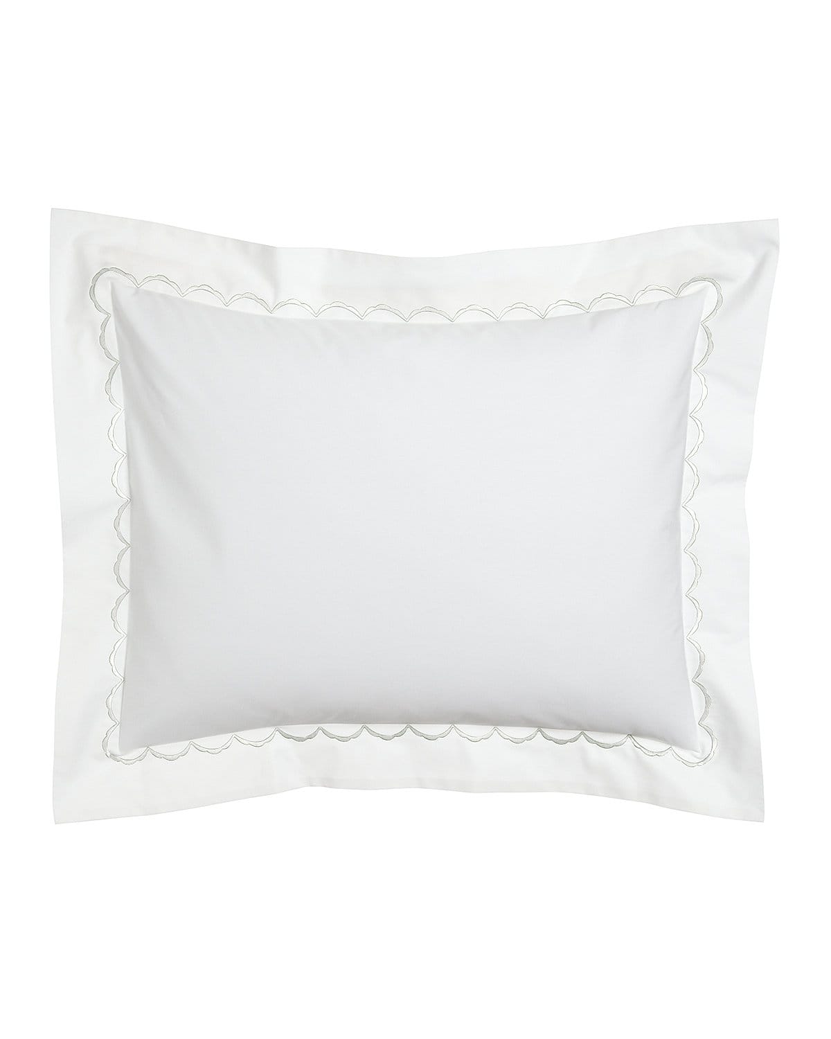 Image Matouk Standard Scallops Embroidered Sham