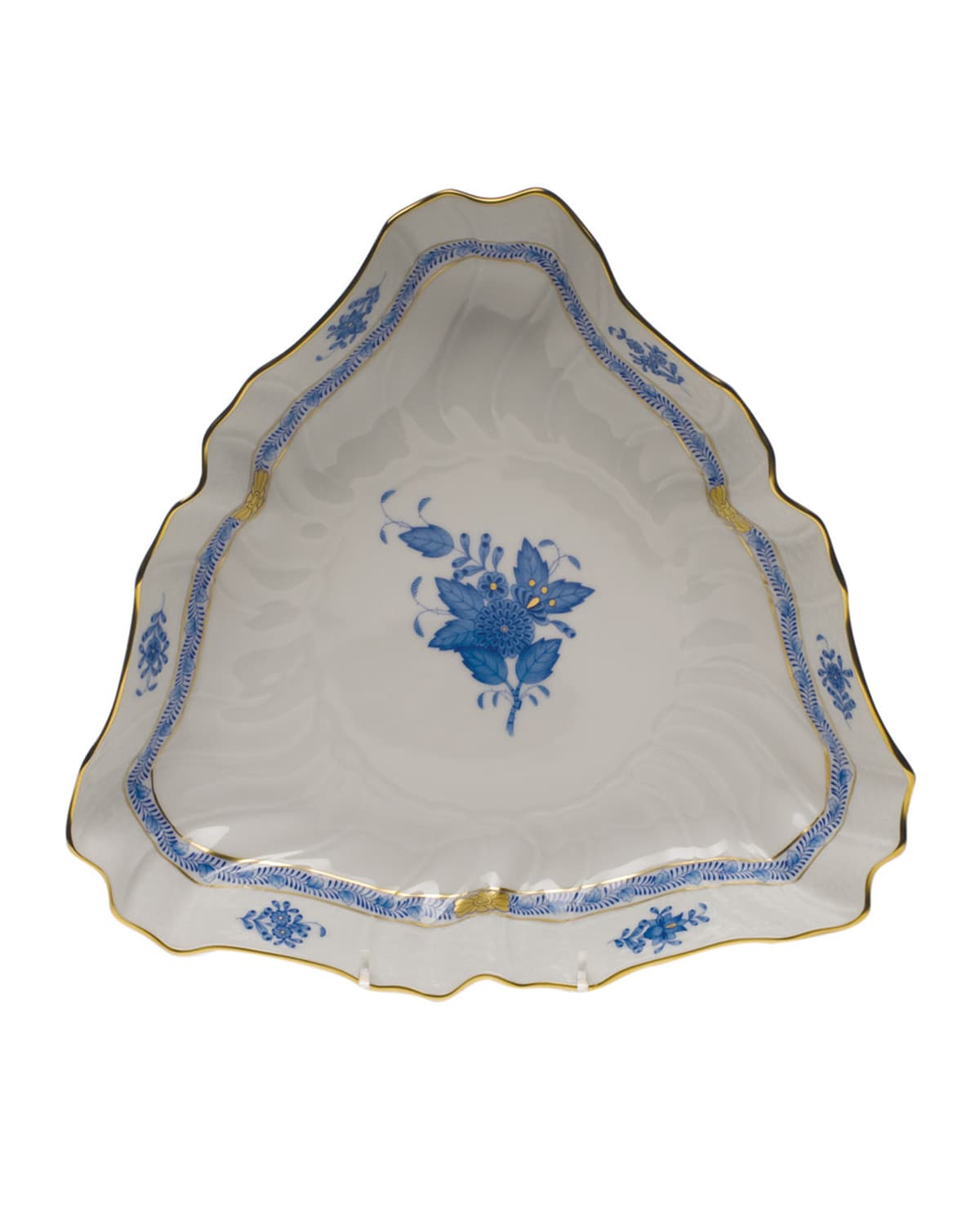 Image Herend Chinese Bouquet Triangle Vegetable Dish