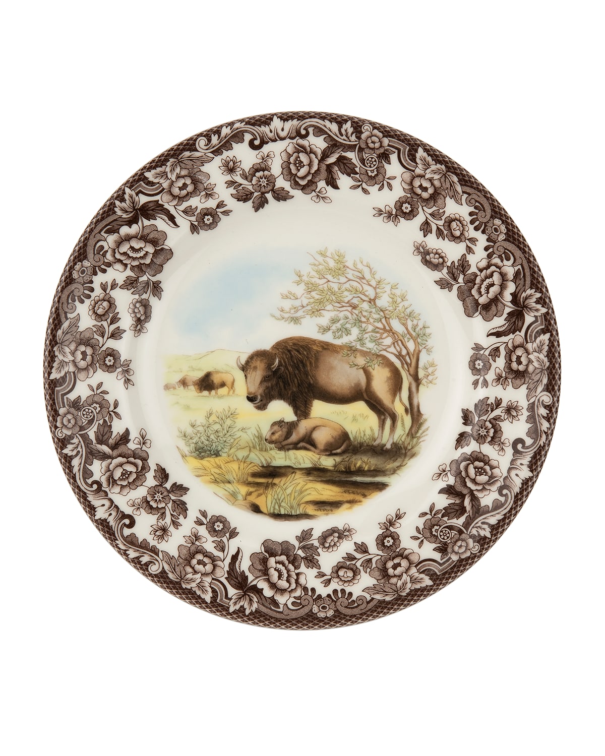 Image Spode Woodland Bison Salad Plate