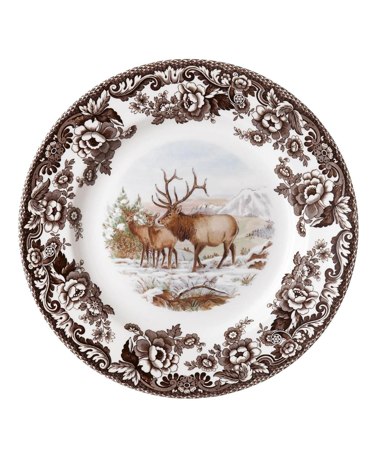 Image Spode Woodland American Wildlife Elk Dinner Plate