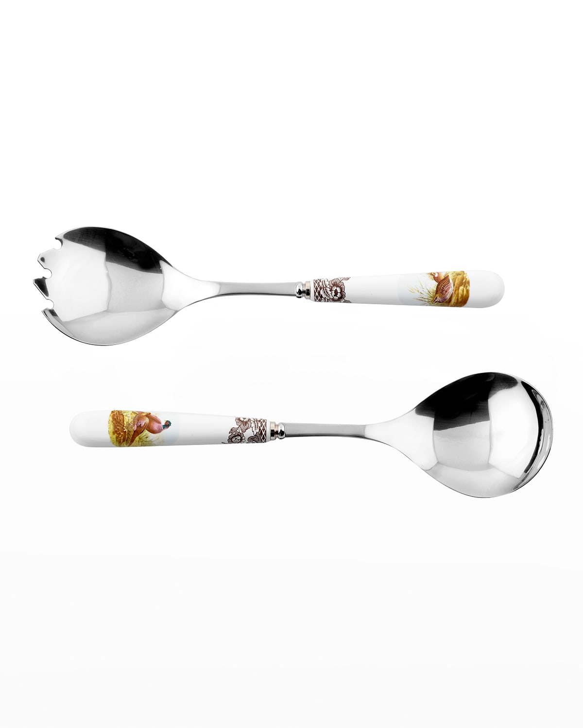 Image Spode Woodland Pheasant Salad Servers, Set of Two