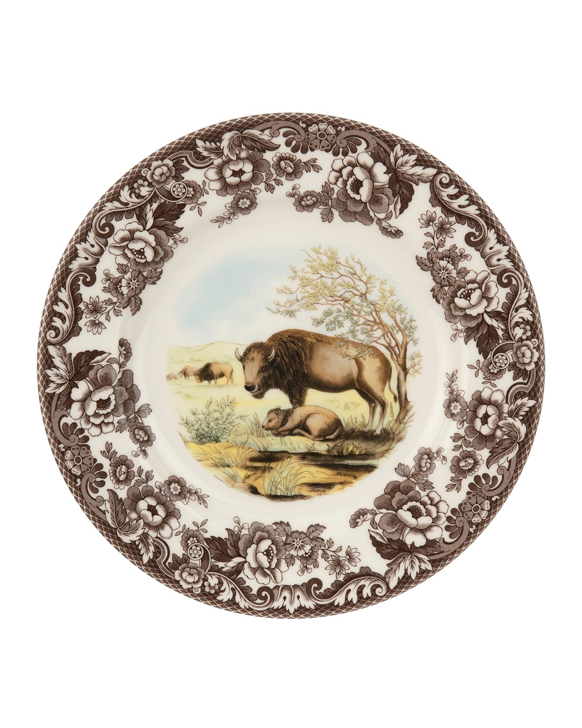 Image Spode Woodland Bison Dinner Plate