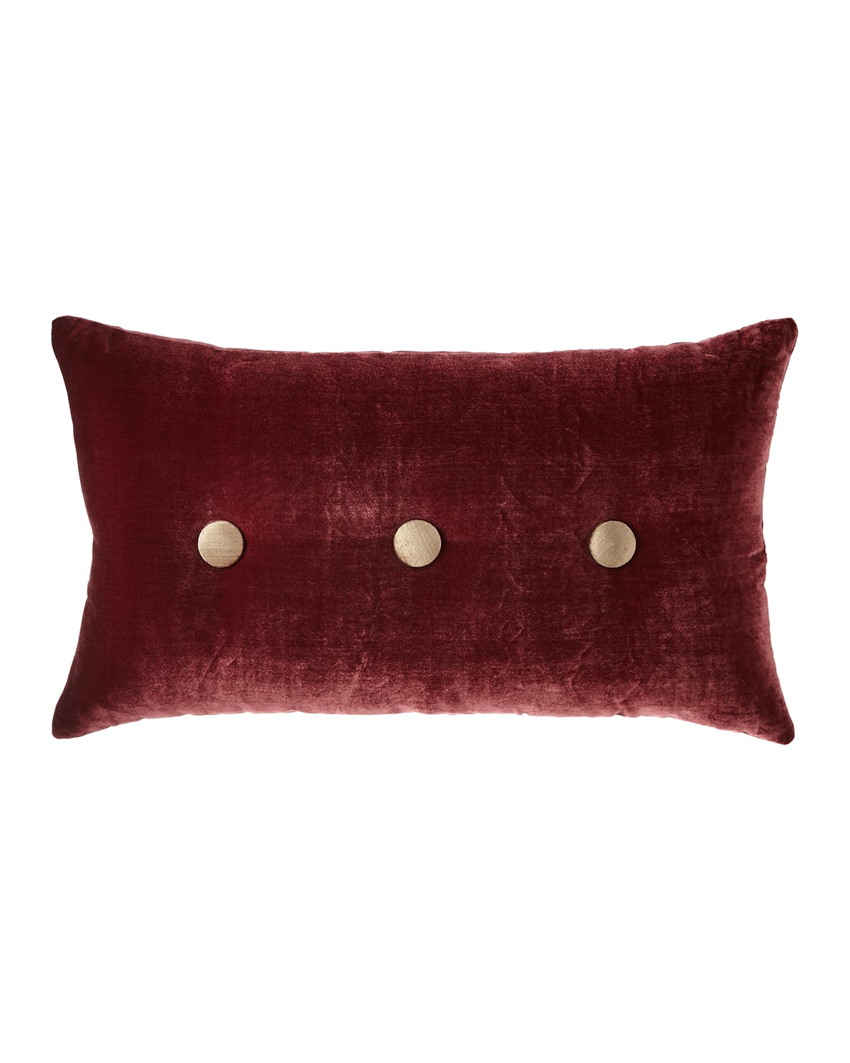 Image Sweet Dreams Spencer Velvet Oblong Pillow with Buttons