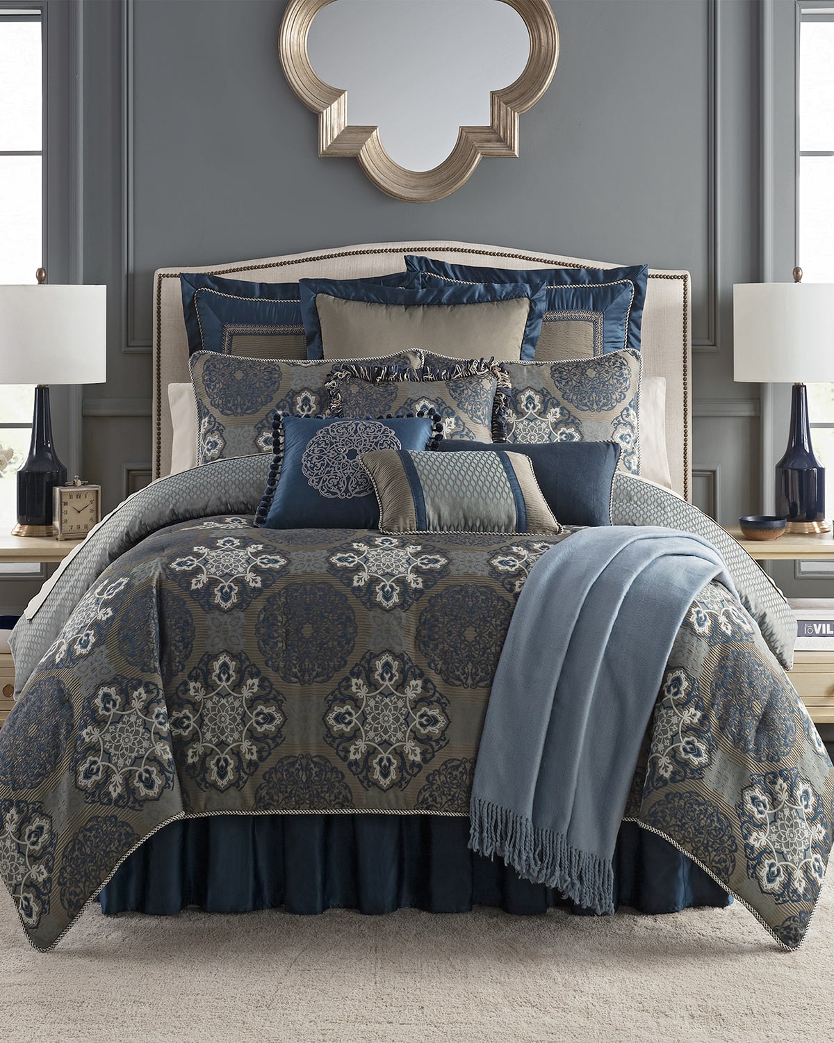 Image Waterford Jonet Reversible 4-Piece King Comforter Set