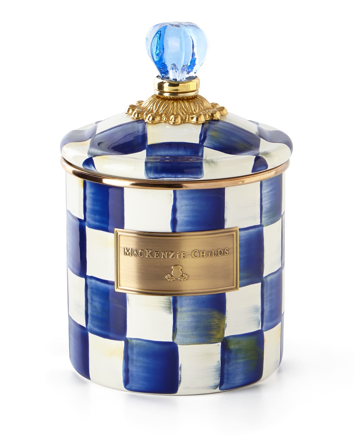 Image MacKenzie-Childs Royal Check Small Canister