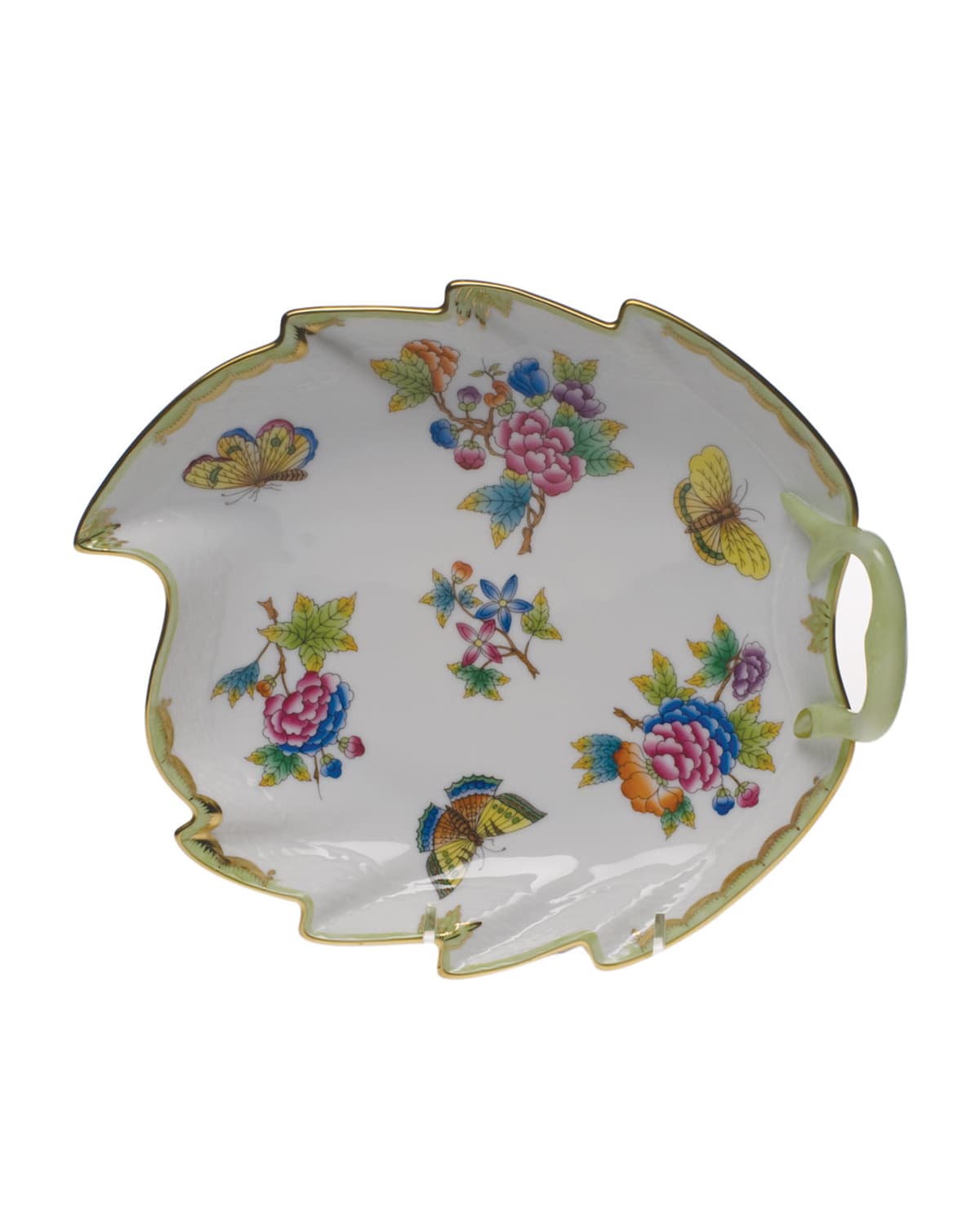 Image Herend Queen Victoria Leaf Dish