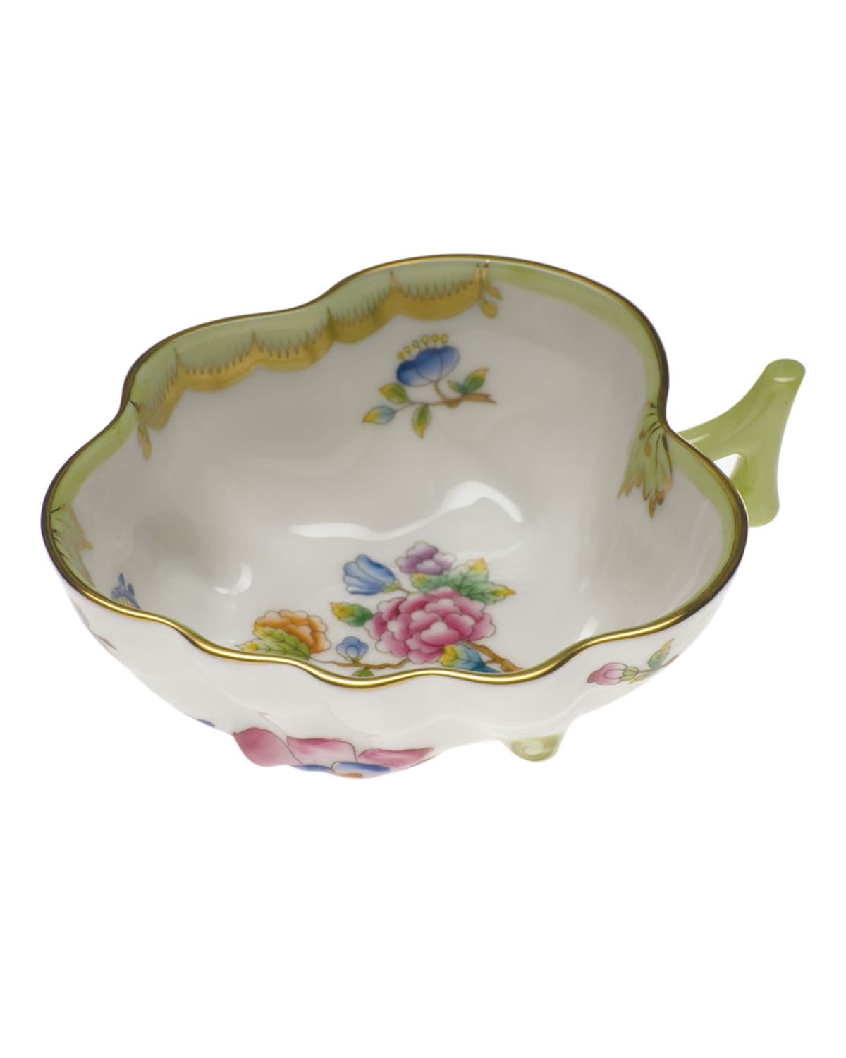 Image Herend Queen Victoria Deep Leaf Dish