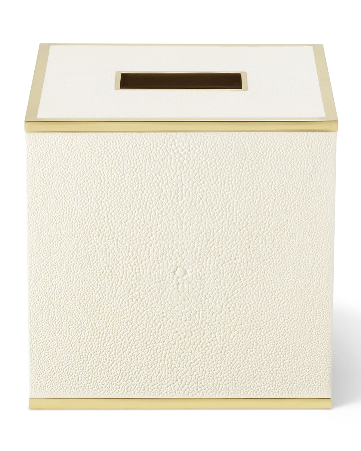 Image AERIN Classic Faux Shagreen Tissue Box Holder