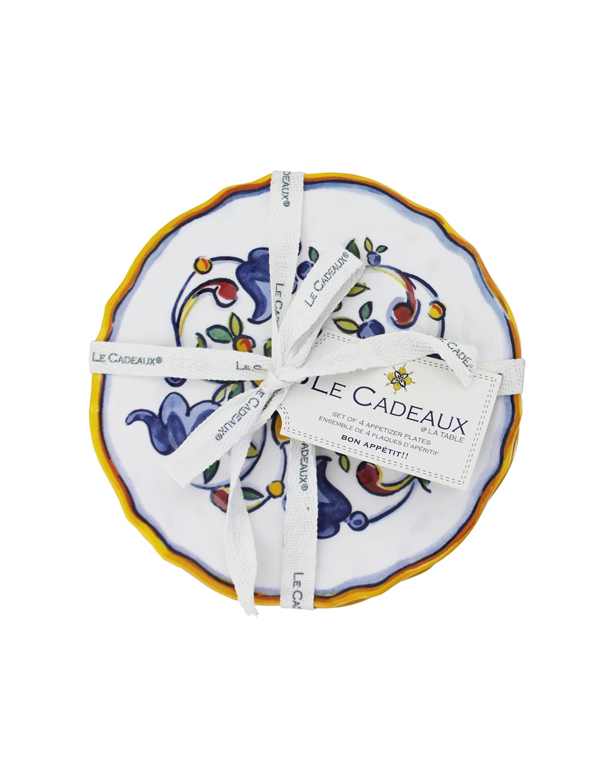 Image Le Cadeaux Melamine Appetizer Plates, Set of Four