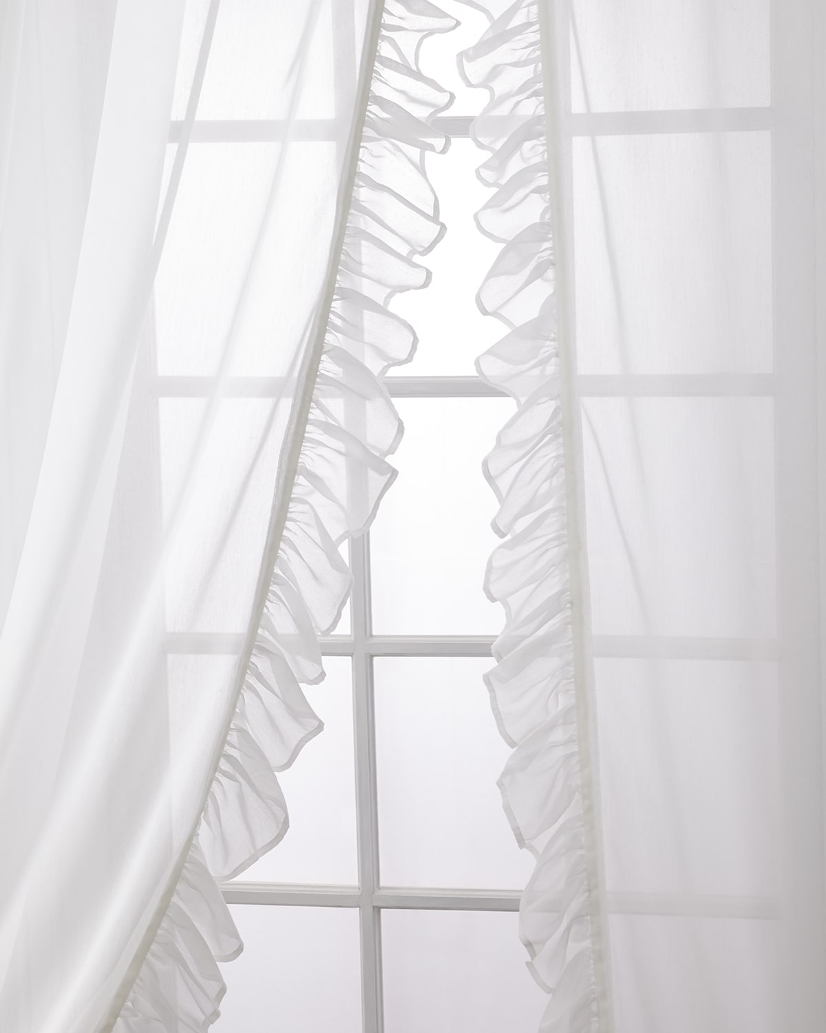 Image Sweet Dreams Carolina Sheer Ruffle Curtain Set, 108"