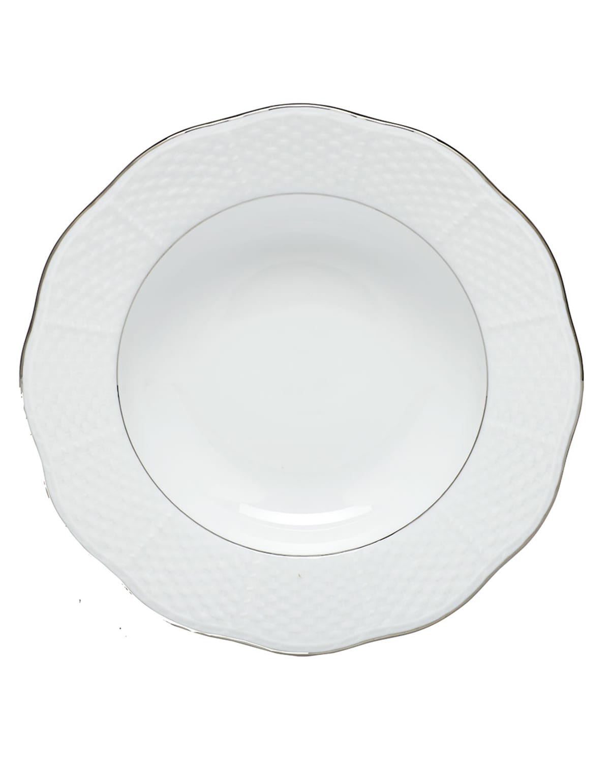 Image Herend Platinum Edge Rim Soup Plate