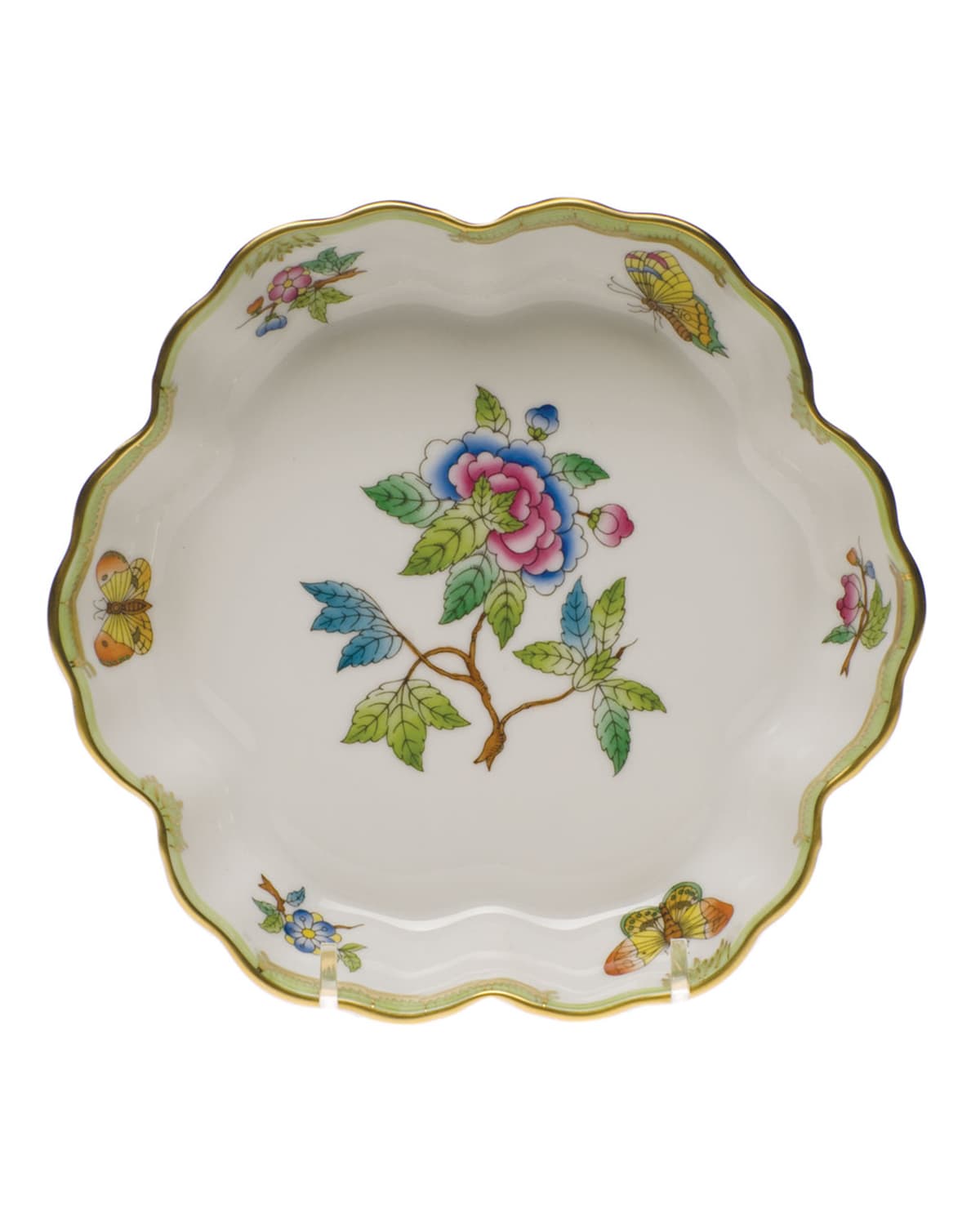 Image Herend Queen Victoria Green Fruit Bowl
