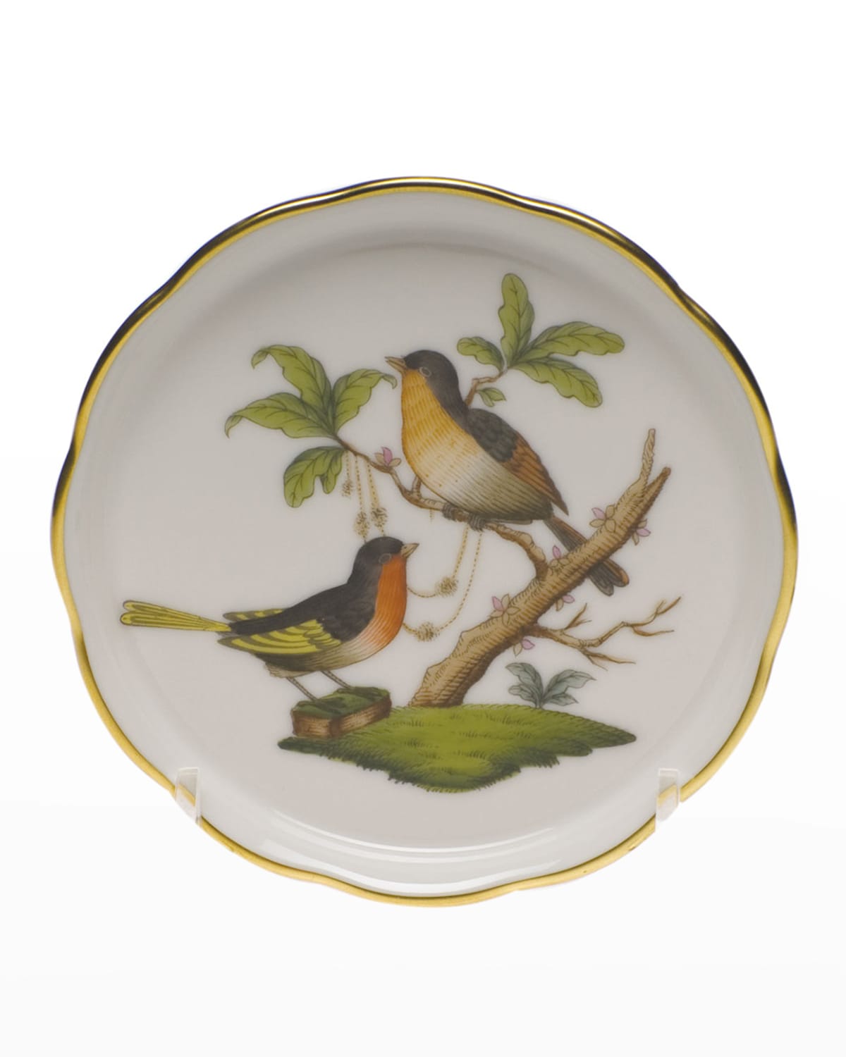 Image Herend Rothschild Bird Motif 08 Coaster