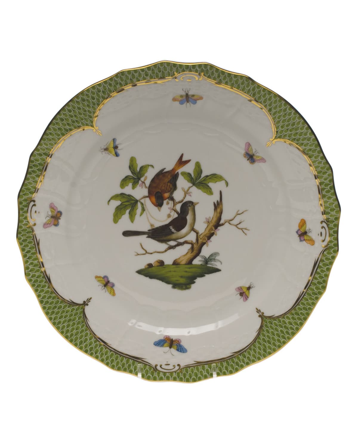 Image Herend Rothschild Bird Green Motif 04 Service Plate