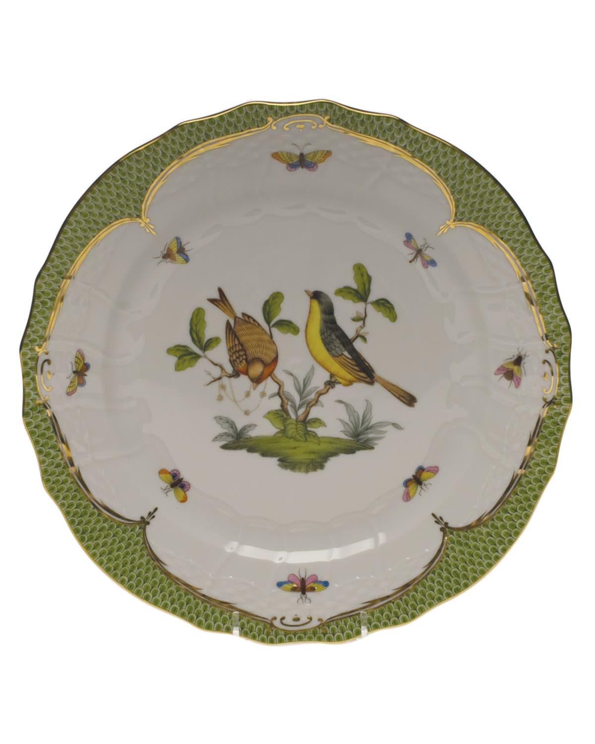 Image Herend Rothschild Bird Green Motif 07 Service Plate