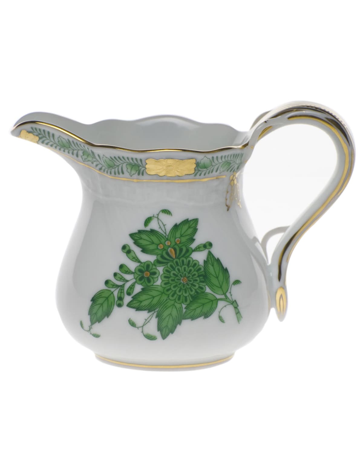 Image Herend Chinese Bouquet Green Creamer