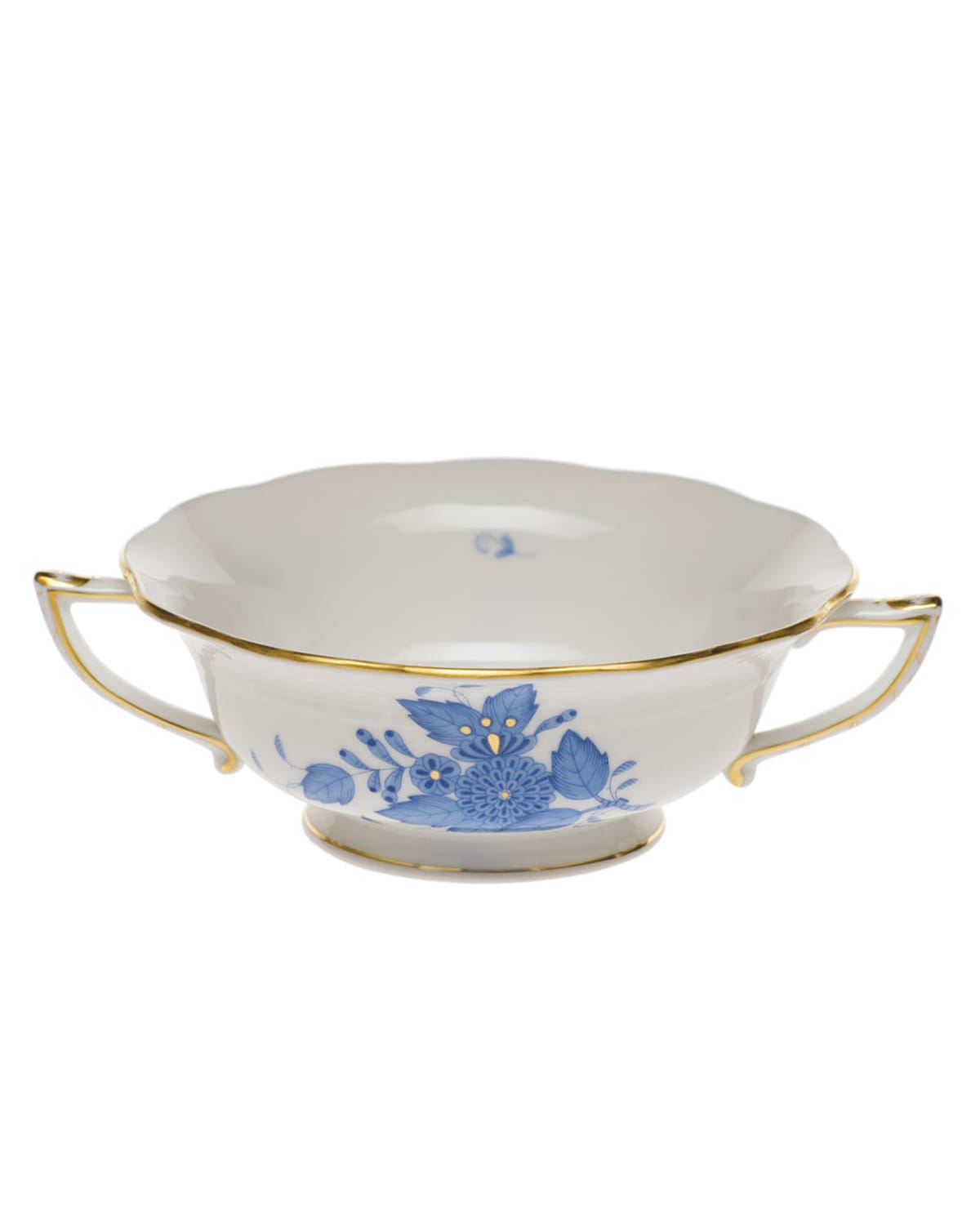 Image Herend Chinese Bouquet Blue Cream Soup Cup