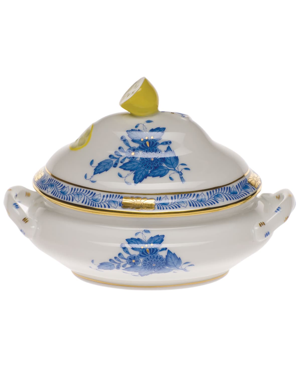 Image Herend Chinese Bouquet Blue Mini Tureen