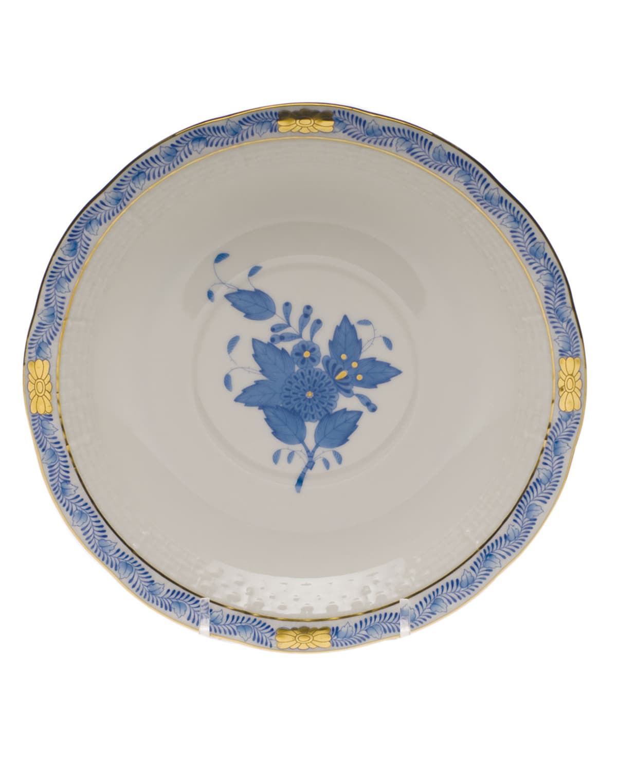Image Herend Chinese Bouquet Blue Cream Soup Stand