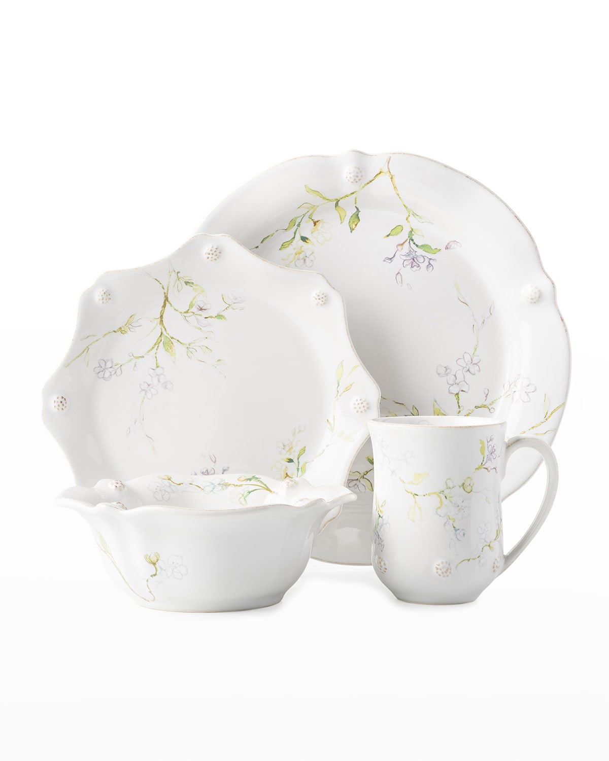 Image Juliska Berry & Thread Floral Sketch 4pc Place Setting - Jasmine