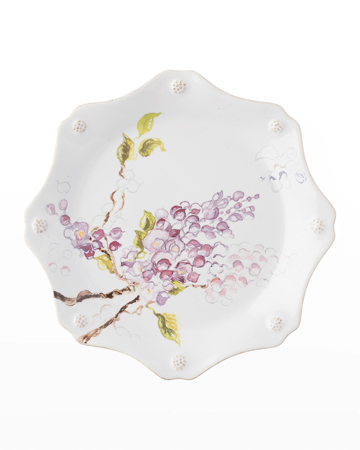 Image Juliska Berry & Thread Floral Sketch Salad Plate - Wisteria