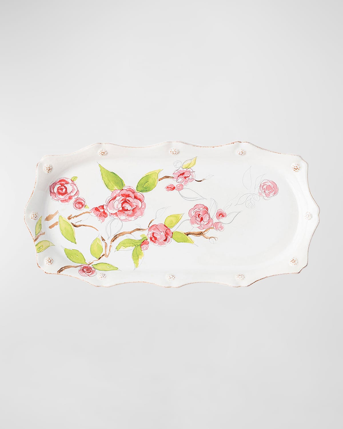Image Juliska Berry & Thread Floral Sketch Tray - Camellia