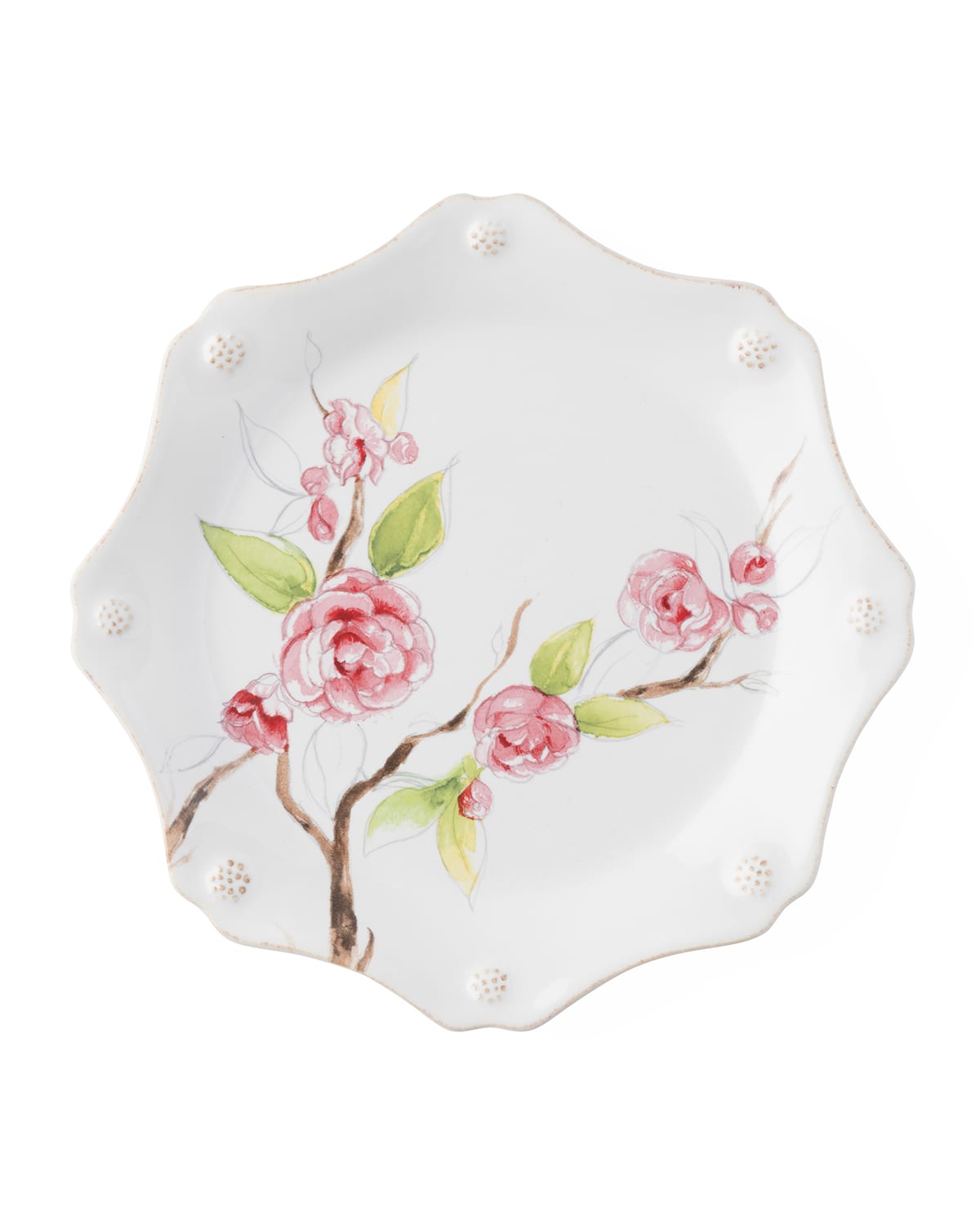 Image Juliska Berry & Thread Floral Sketch Salad Plate - Camellia