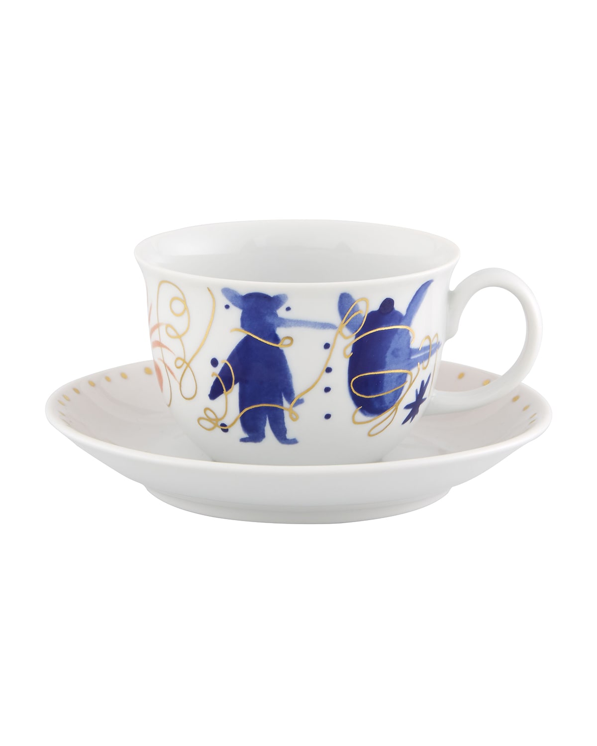 Image Vista Alegre Folkifunki Teacups & Saucers, Set of 4
