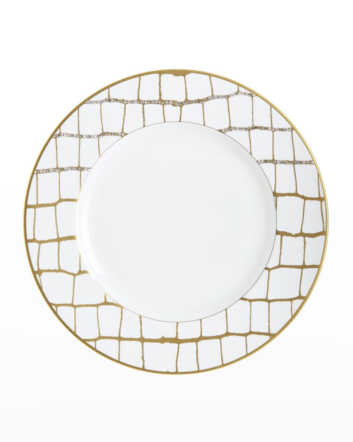 Image Prouna Alligator Dinner Plate with Crystal Details