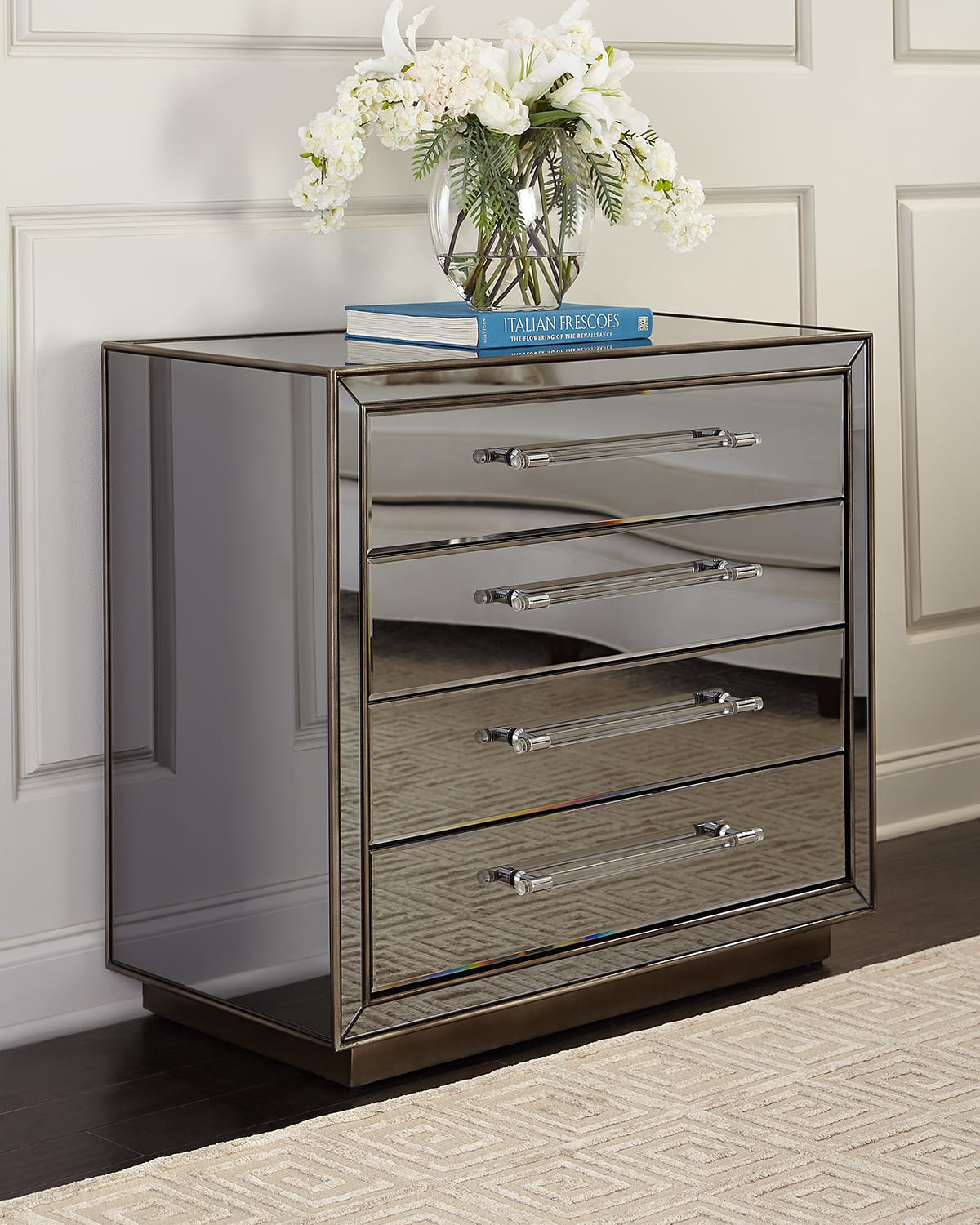 Horchow mirrored deals dresser